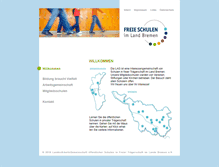 Tablet Screenshot of freie-schulen-bremen.de